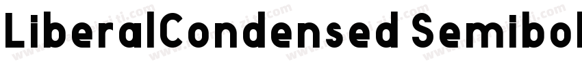 LiberalCondensed Semibold字体转换